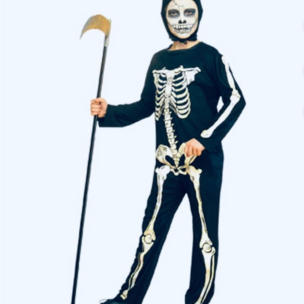 Skeleton Kid’s Size S Rubie’s Halloween Costumes Black And White